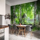Miniatura fototapety Brzozy w zielonym lesie we wnętrzu kuchni