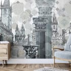 Miniatura fototapety Kolumny i zabytki miejskie we wnętrzu przedpokoju