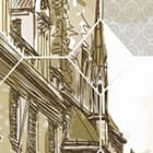 Miniatura fototapety Kolumny i zabytki w tle fragment #1