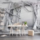 Miniatura fototapety Splątane korzenie w 3D we wnętrzu biura