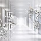 Miniatura fototapety Kryształowe serca i ornamenty