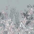 Miniatura fototapety Leśne ptaki i paprocie