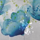 Miniatura fototapety Niebieskie Kwiaty na Szarym Tle fragment #1