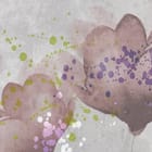 Miniatura fototapety Abstrakcyjne maki na szarym tle fragment #1