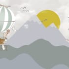 Miniatura fototapety Balony nad górami z postaciami zwierząt