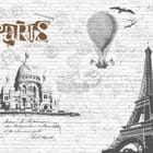 Miniatura fototapety Paryska architektura z balonem