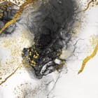 Miniatura fototapety Abstrakcyjne wzory z czarnym i złotym