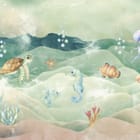 Miniatura fototapety Morski krajobraz z żółwiem