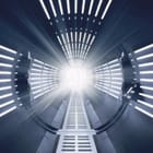 Miniatura fototapety Futurystyczny tunel 3D