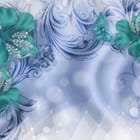 Miniatura fototapety Zielone kwiaty z kryształkami