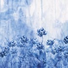 Miniatura fototapety Niebieskie kwiaty na akwarelowym tle