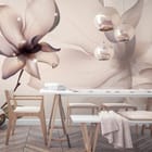 Miniatura fototapety Magnolie na gałęzi z liśćmi - aranżacja w kuchni