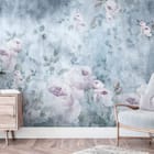 Miniatura fototapety Pastelowe róże na subtelnym tle we wnętrzu przedpokoju