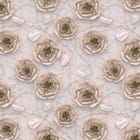 Miniatura fototapety Róże na jasnym tle z delikatnym wzorem