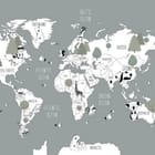 Miniatura fototapety Mapa świata dla dzieci