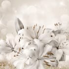 Miniatura fototapety Bukiet białych lilii z bokeh