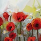 Miniatura fototapety Czerwone maki na łące