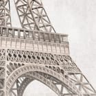 Miniatura fototapety Surrealistyczny Paryż z Wieżą Eiffla fragment #1