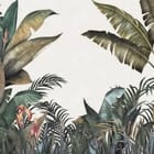 Miniatura fototapety Tropikalne Liście na Jasnym Tle