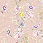 Miniatura fototapety Kwiaty i ptaki na gałęziach