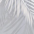 Miniatura fototapety Białe liście palmowe na szarym tle fragment #2