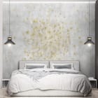 Miniatura fototapety Dmuchawiec na jasnym tle we wnętrzu sypialni