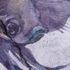 Miniatura fototapety Fioletowe ryby na szarym tle fragment #1