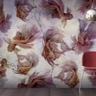 Miniatura fototapety Akwariowe ryby w fioletach we wnętrzu przedpokoju