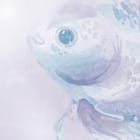 Miniatura fototapety Ryby wśród chmur na niebie fragment #1