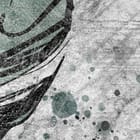 Miniatura fototapety Kwiatowa gałąź na abstrakcyjnym tle fragment #2