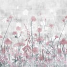 Miniatura fototapety Kwiaty polne na tle szarego nieba