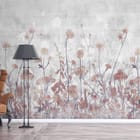 Miniatura fototapety Kwiaty na tle szarego nieba we wnętrzu przedpokoju