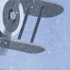 Miniatura fototapety Góry dziecięce z balonami i samolotami fragment #1