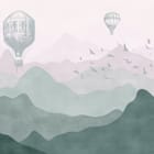 Miniatura fototapety Balony nad Pastelowymi Górami