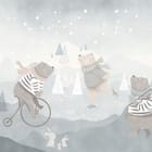 Miniatura fototapety Zimowe przygody trzech niedźwiedzi