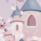 Miniatura fototapety Dziewczynki w Chmurach z Zamkiem fragment #2