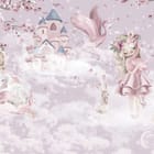 Miniatura fototapety Dziewczynki w Chmurach z Zamkiem