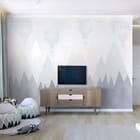 Miniatura fototapety Góry z Balonami i Śniegiem we wnętrzu pokoju nastolatka