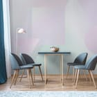 Miniatura fototapety Geometryczne kształty na pastelowym tle we wnętrzu kuchni