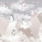 Miniatura fototapety Jednorożce na tle pastelowych gór