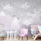 Miniatura fototapety Jednorożce w chmurach we wnętrzu pokoju dziecka