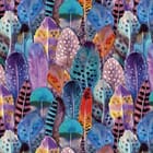 Miniatura fototapety Kolorowe pióra w różnych wzorach