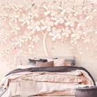 Miniatura fototapety Drzewo z Kwiatami 3D we wnętrzu sypialni