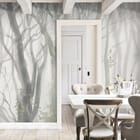 Miniatura fototapety Zimowy las z nagimi gałęziami we wnętrzu kuchni