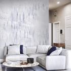 Miniatura fototapety Las iglasty w gęstej mgle we wnętrzu salonu