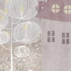 Miniatura fototapety Urokliwa wioska z kolorowymi dachami fragment #2