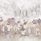 Miniatura fototapety Urokliwa wioska z kolorowymi dachami