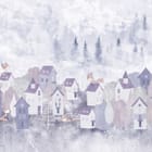 Miniatura fototapety Małe miasteczko w lesie