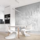 Miniatura fototapety Mglisty las z drzewami iglastymi we wnętrzu kuchni