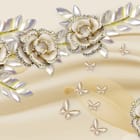 Miniatura fototapety Ozdobne róże z kryształkami